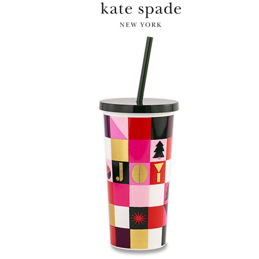 Kate Spade Insulted Tumbler- Joy